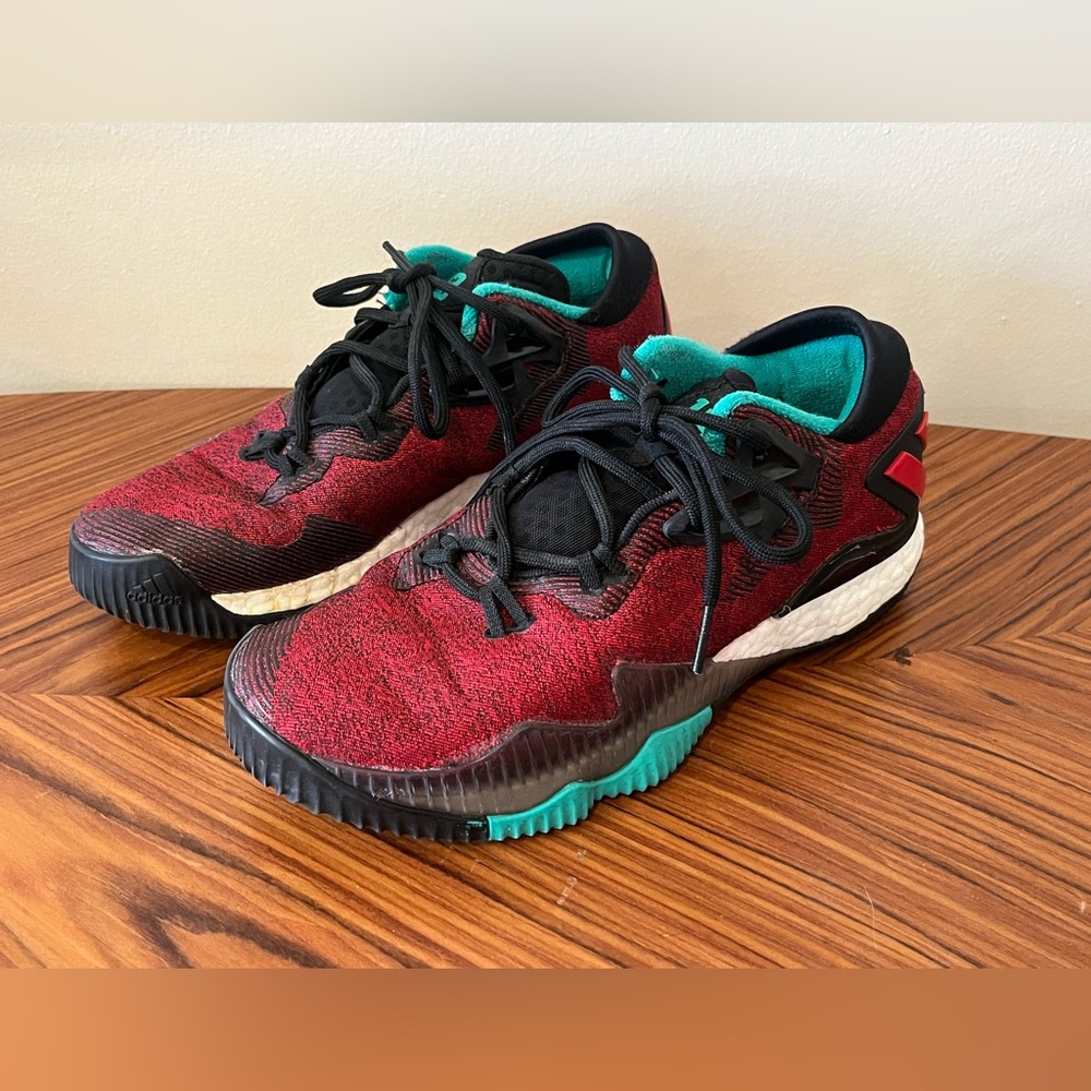 Adidas Crazylight Boost Low 2016 Red Basketball Shoes James Harden Sz US 6 Youth
